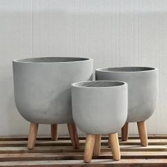 فازة من الألياف الزجاجية - FRP1001 - رمادي - 38 * 38 * 43
