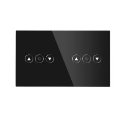 WIFI TOUCH DIMMER DOUBLE SWITCH (Black)