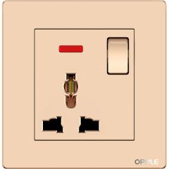  أوبل سوكيت يونيفرسال 16 امبير  سنجل  - ذهبي 3*3