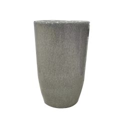 مزهرية سيراميك - cera30058 - رمادي فاتح مع بقعة بيضاء - 30 * 30 * 54