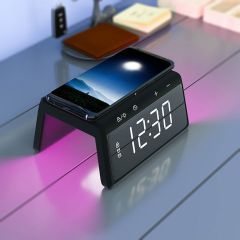MY-W258 Dual alarm clock wireless charger